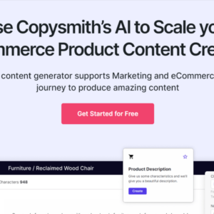 AI Product Content Creation Software Copysmith