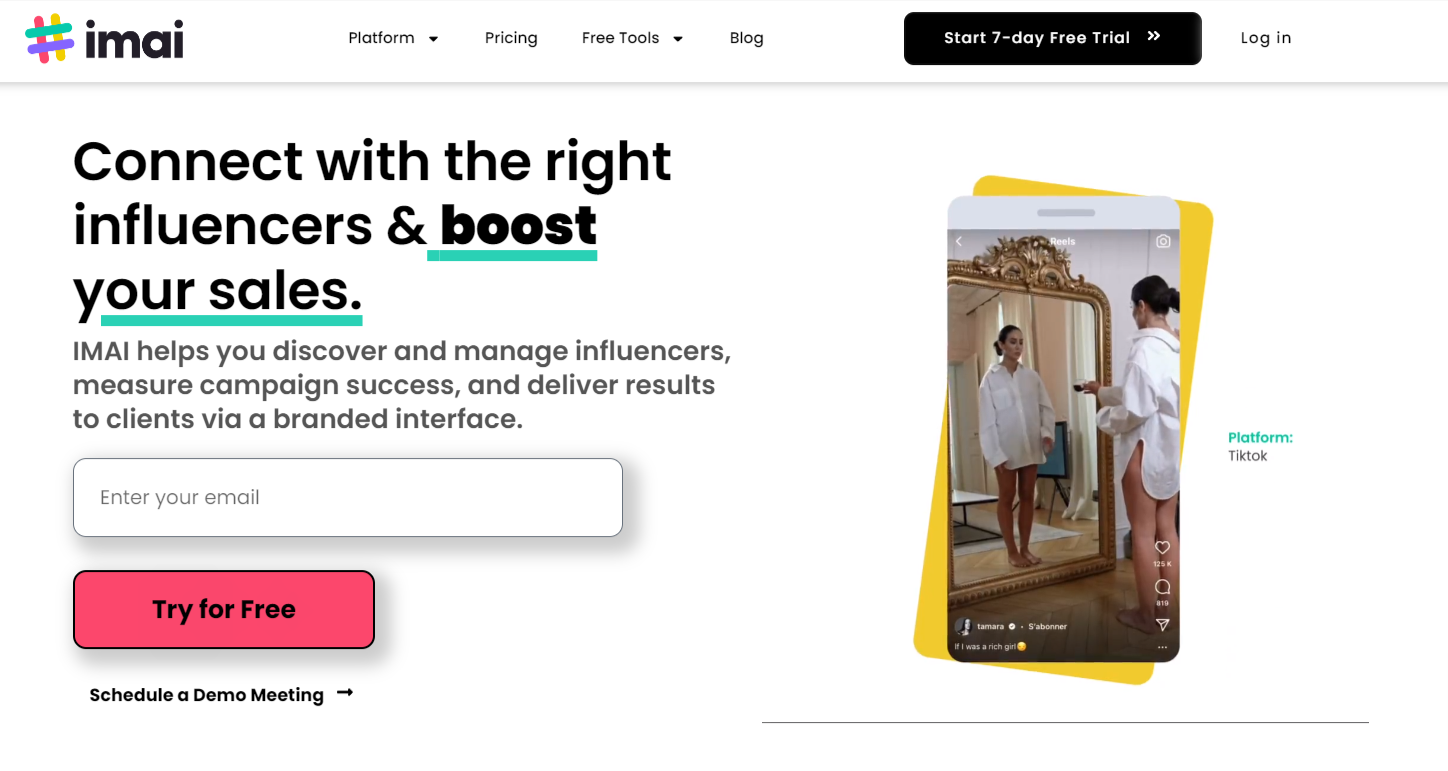Connect with the right influencers boost your sales IMAI InfluencerMarketing ai