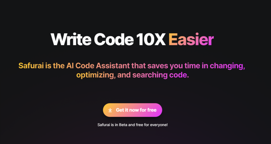 Safurai Assistant for Developers AI Coding Tool