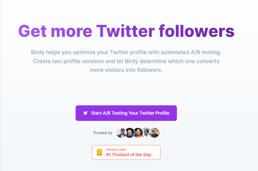 Twitter Profile A B Testing Get more Twitter followers Birdy