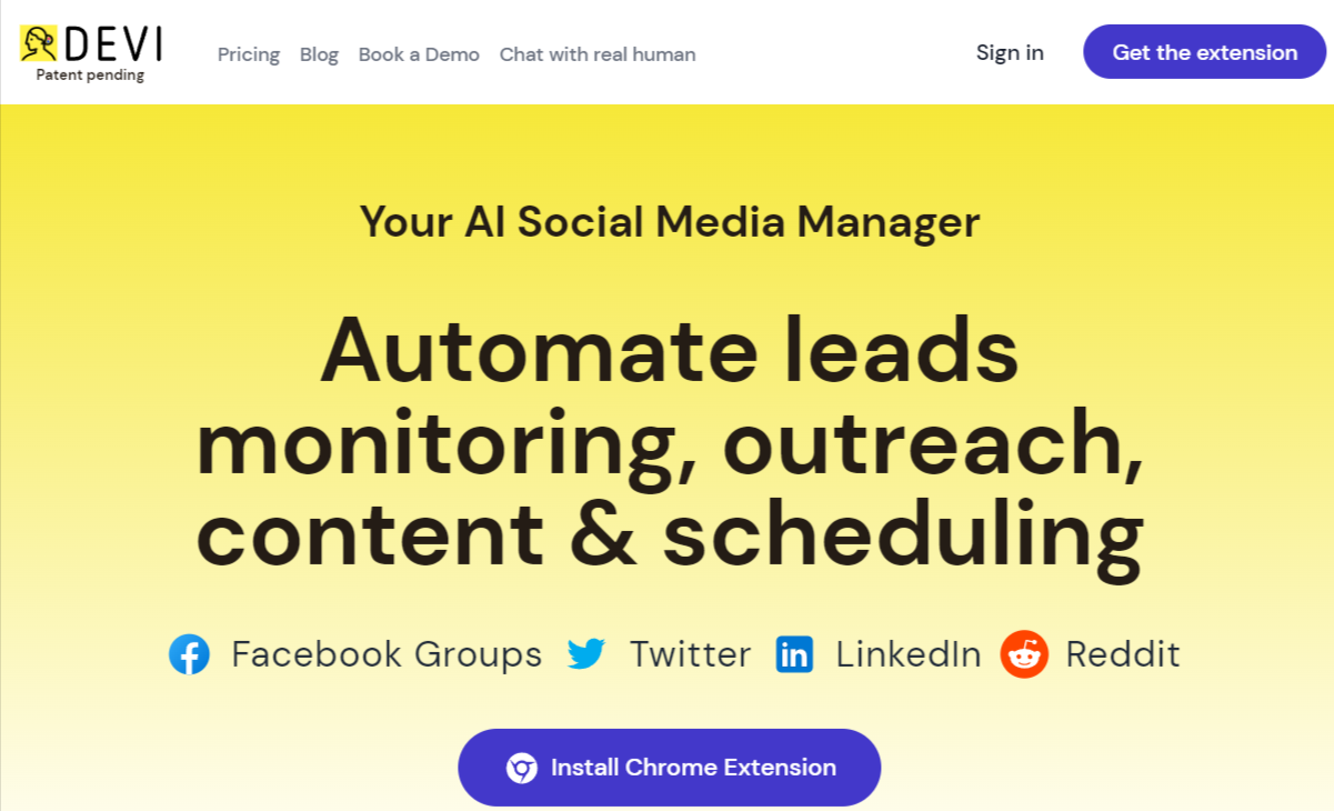 Devi Automated facebook groups monitoring and outreaching tool