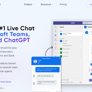 Live Chat Software for Microsoft Teams Slack and ChatGPT Social Intents