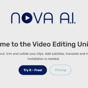 Nova A I Simple Online Video Editing Software
