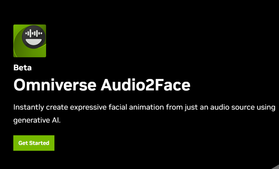 Omniverse Audio2Face AI Powered Application NVIDIA