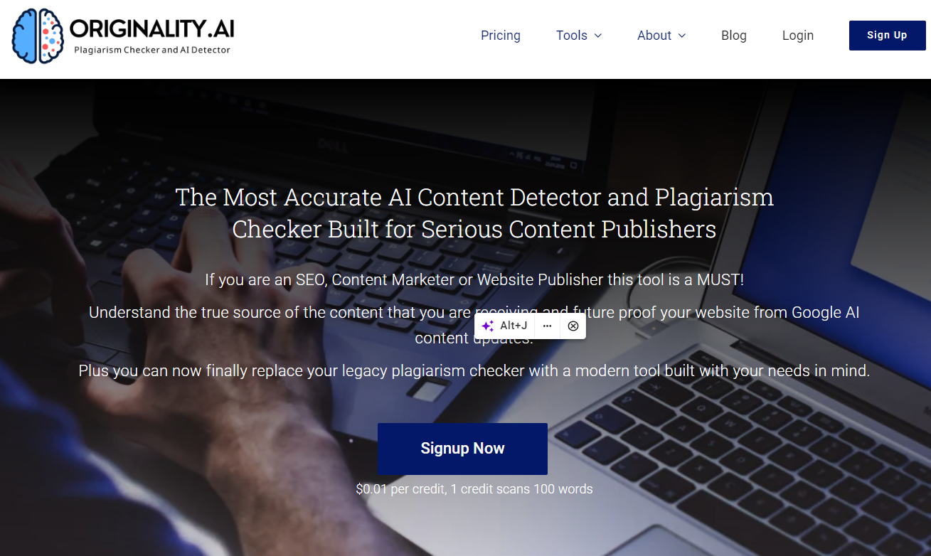 Originality AI Most Accurate AI Content Detector and Plagiarism Checker